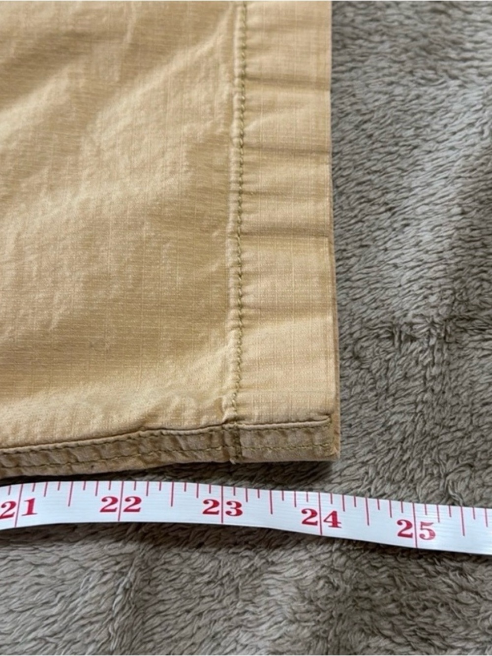 L.L. Bean Woman’s Pull on Ripstop Drawstring Khaki Ankle Pants - Picture 8 of 11